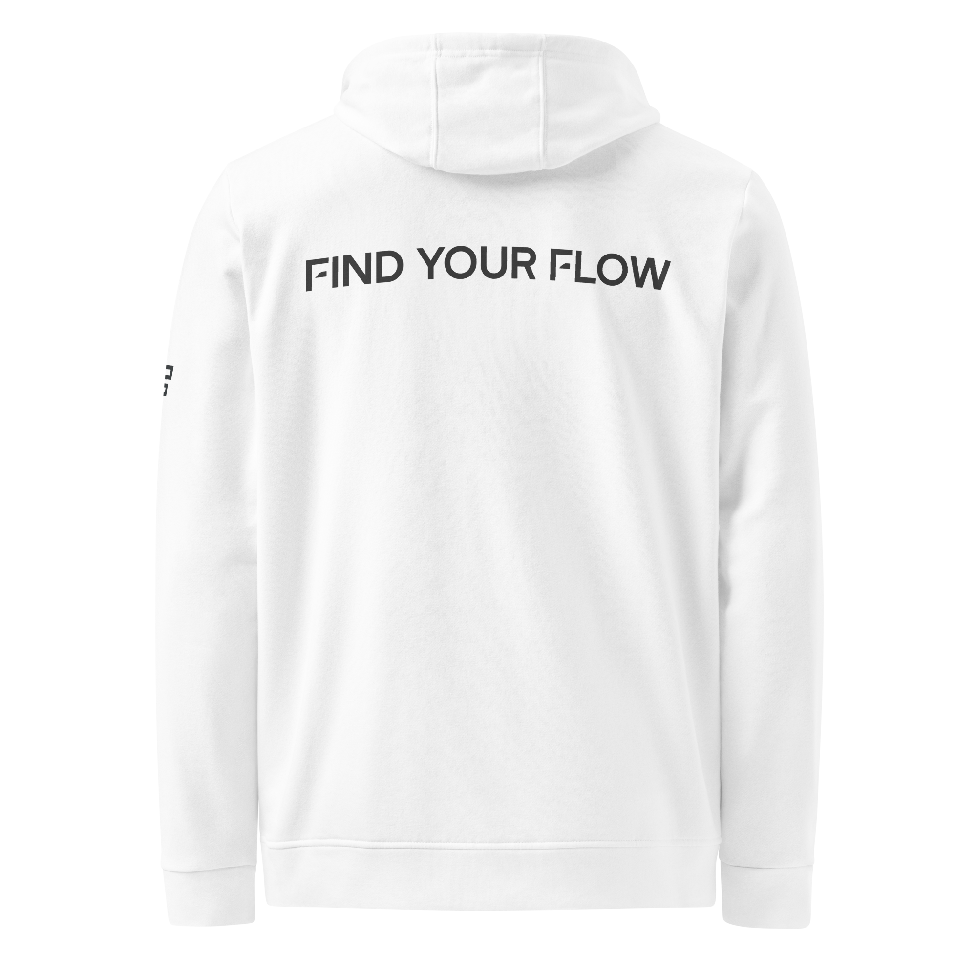 FLOW X ADIDAS RELAXED FIT HOODIE » WHITE HIGH CONTRAST