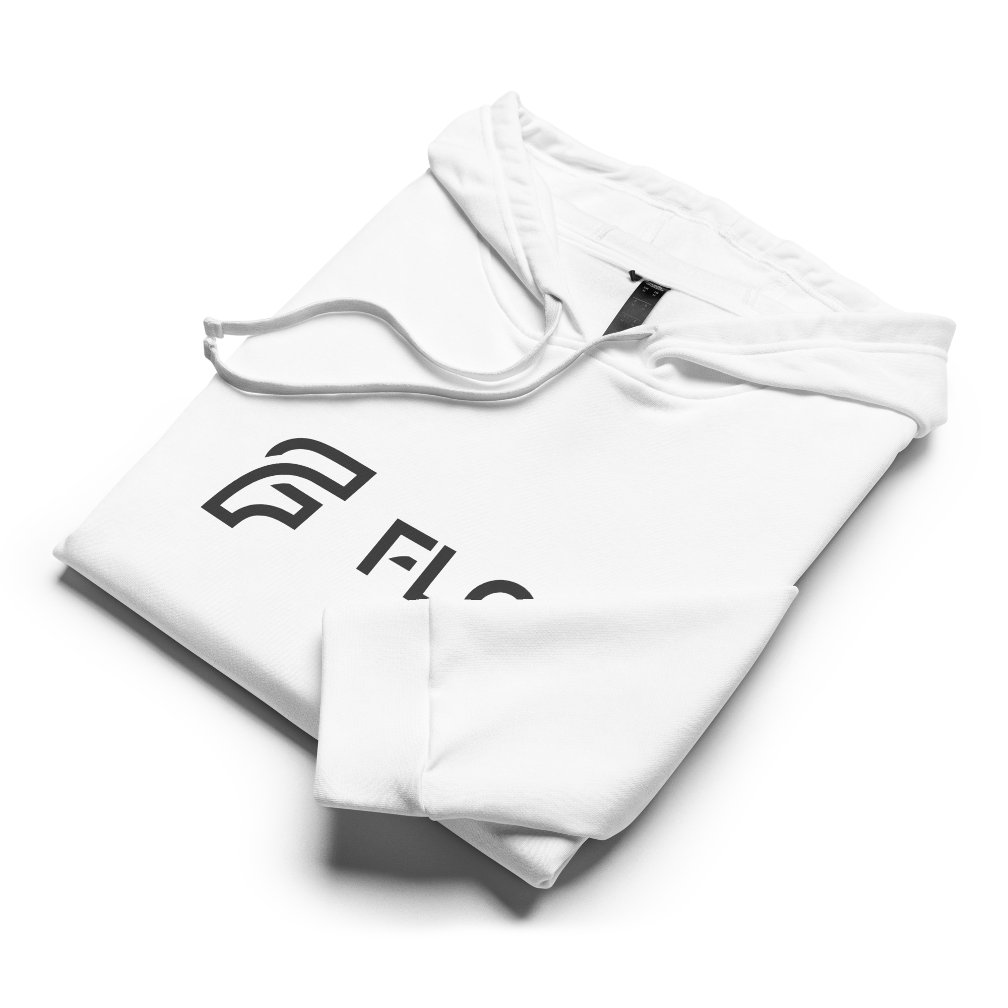 FLOW X ADIDAS RELAXED FIT HOODIE » WHITE HIGH CONTRAST