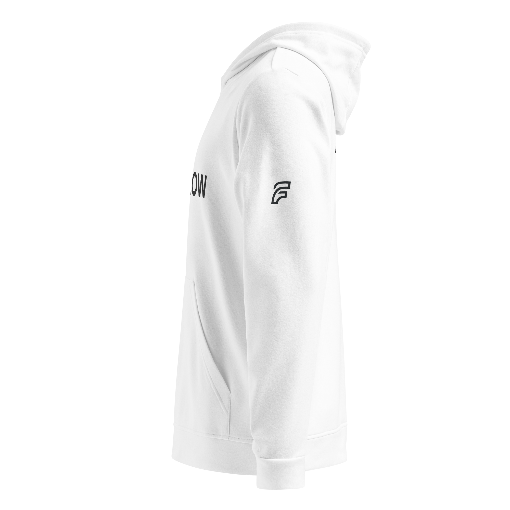 FLOW X ADIDAS RELAXED FIT HOODIE » WHITE HIGH CONTRAST