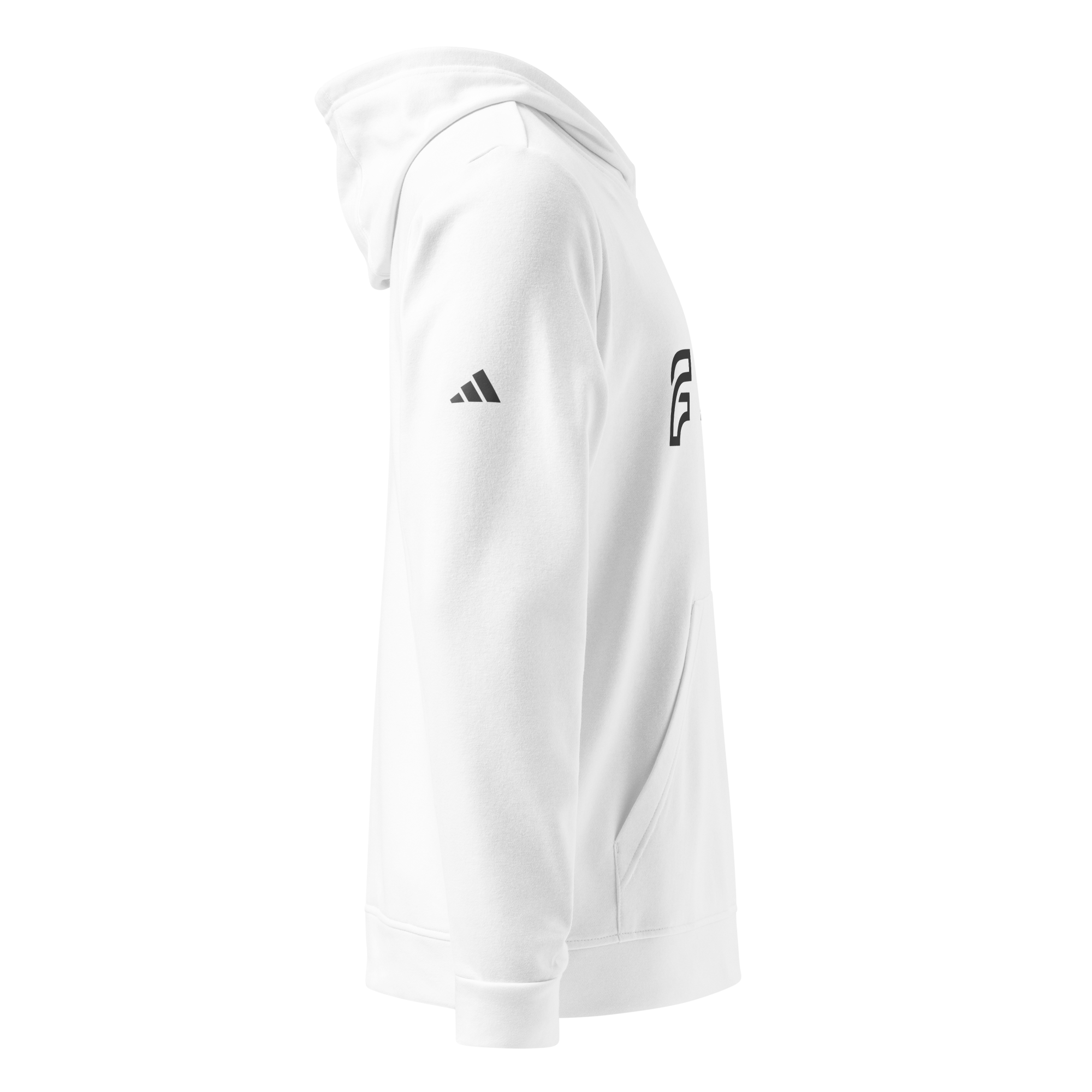 FLOW X ADIDAS RELAXED FIT HOODIE » WHITE HIGH CONTRAST