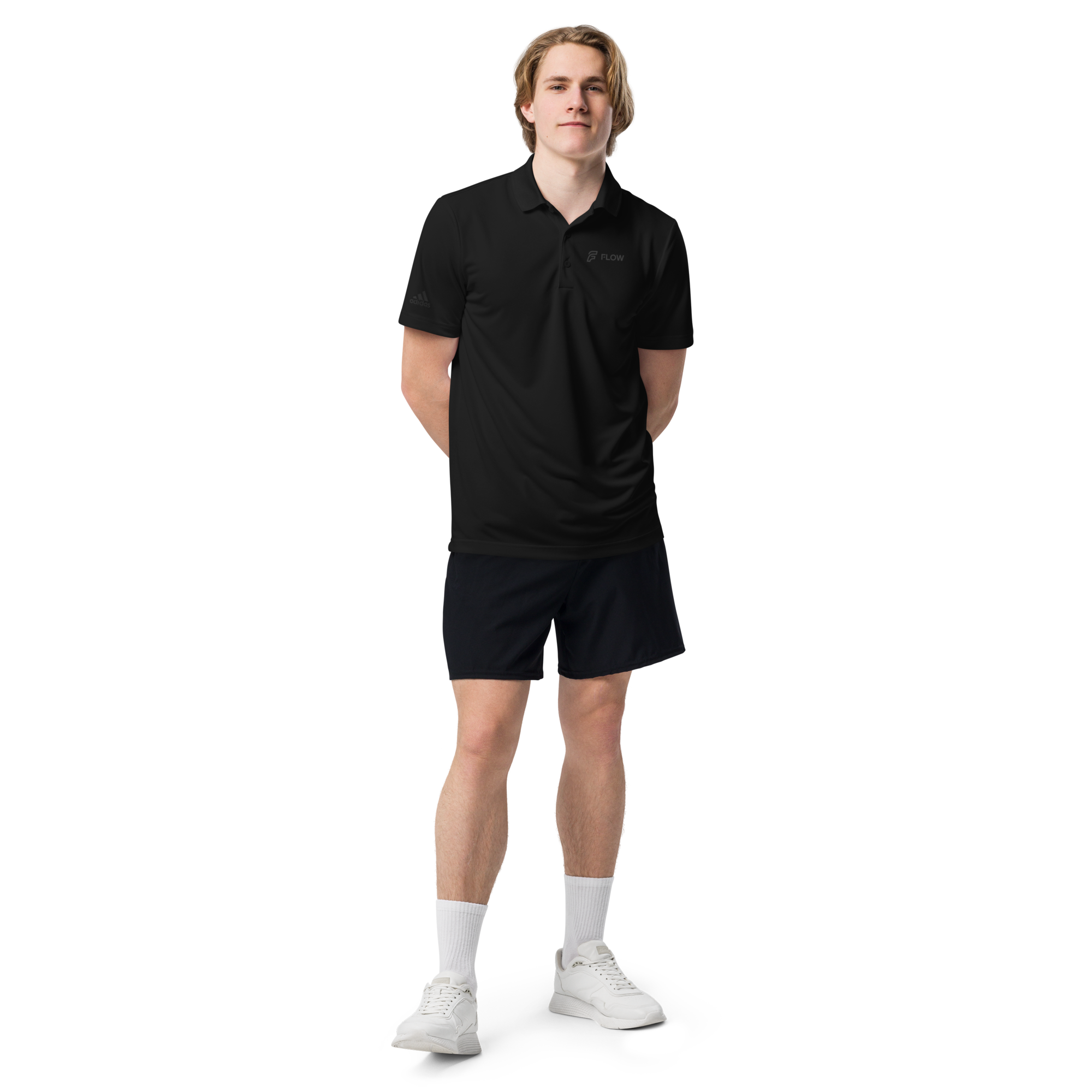 FLOW X ADIDAS TECH POLO » BLACK STEALTH