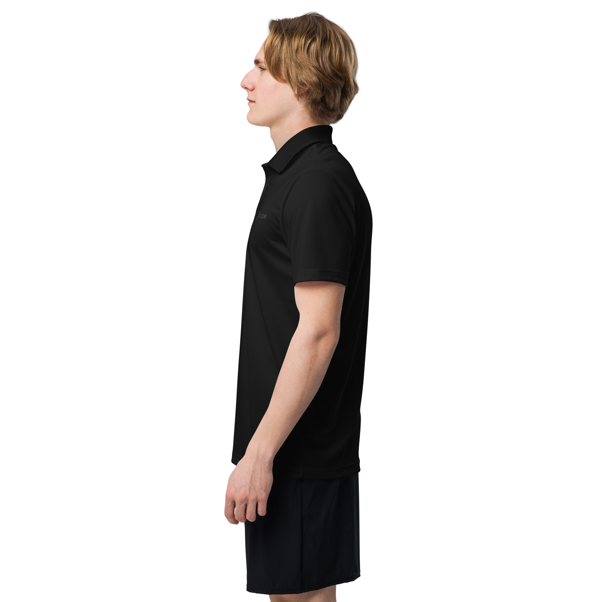 FLOW X ADIDAS TECH POLO » BLACK STEALTH
