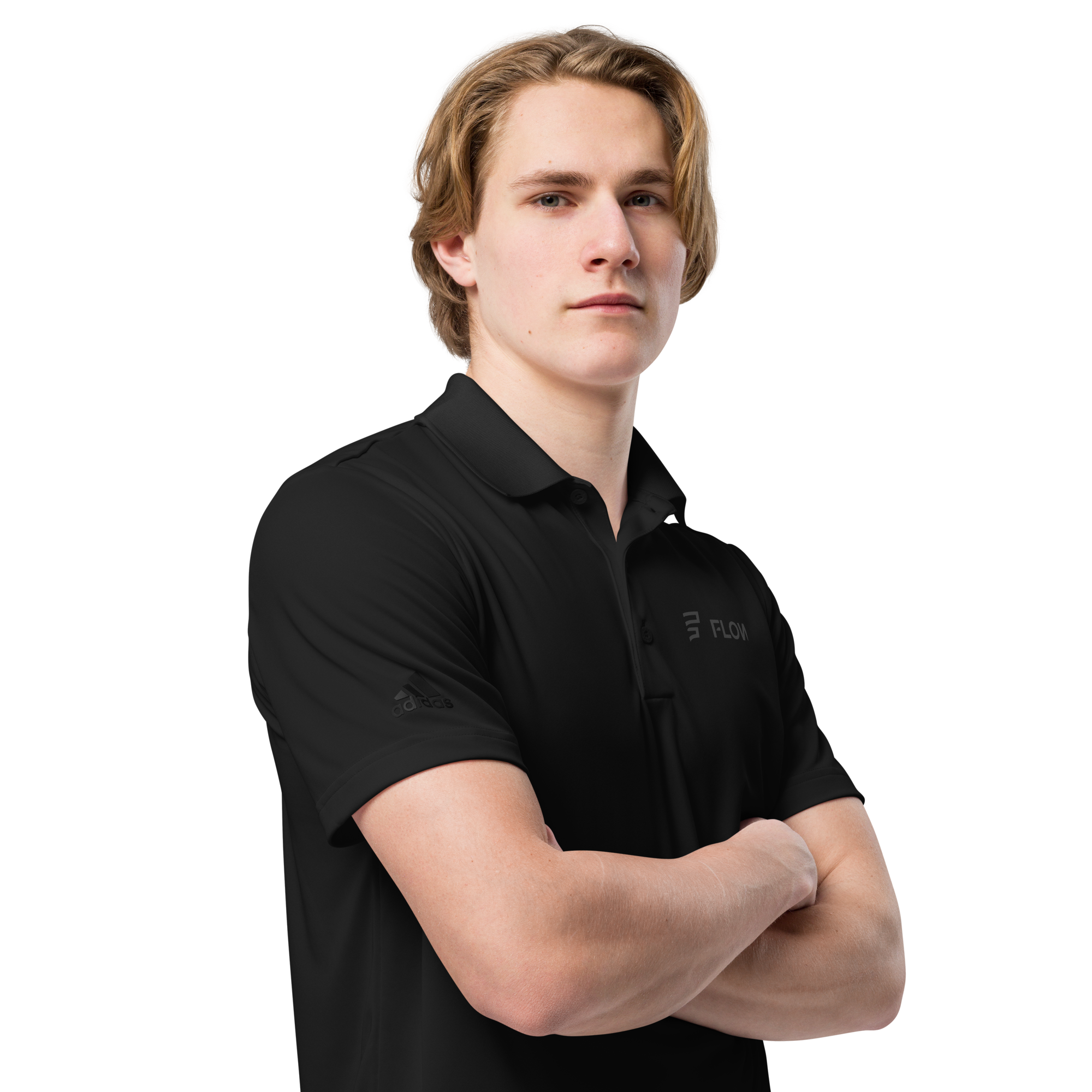 FLOW X ADIDAS TECH POLO » BLACK STEALTH