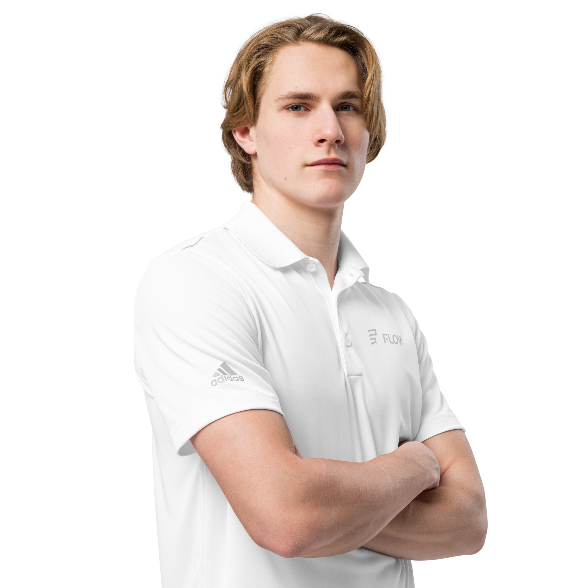 FLOW X ADIDAS TECH POLO » WHITE STEALTH