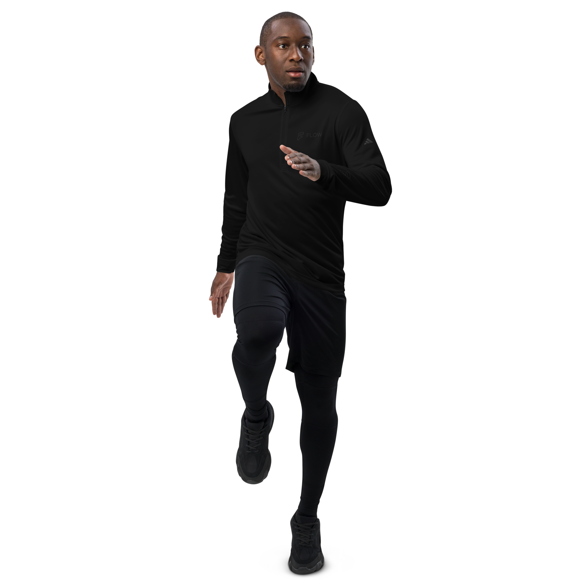 FLOW X ADIDAS TECH SHIRT » BLACK STEALTH