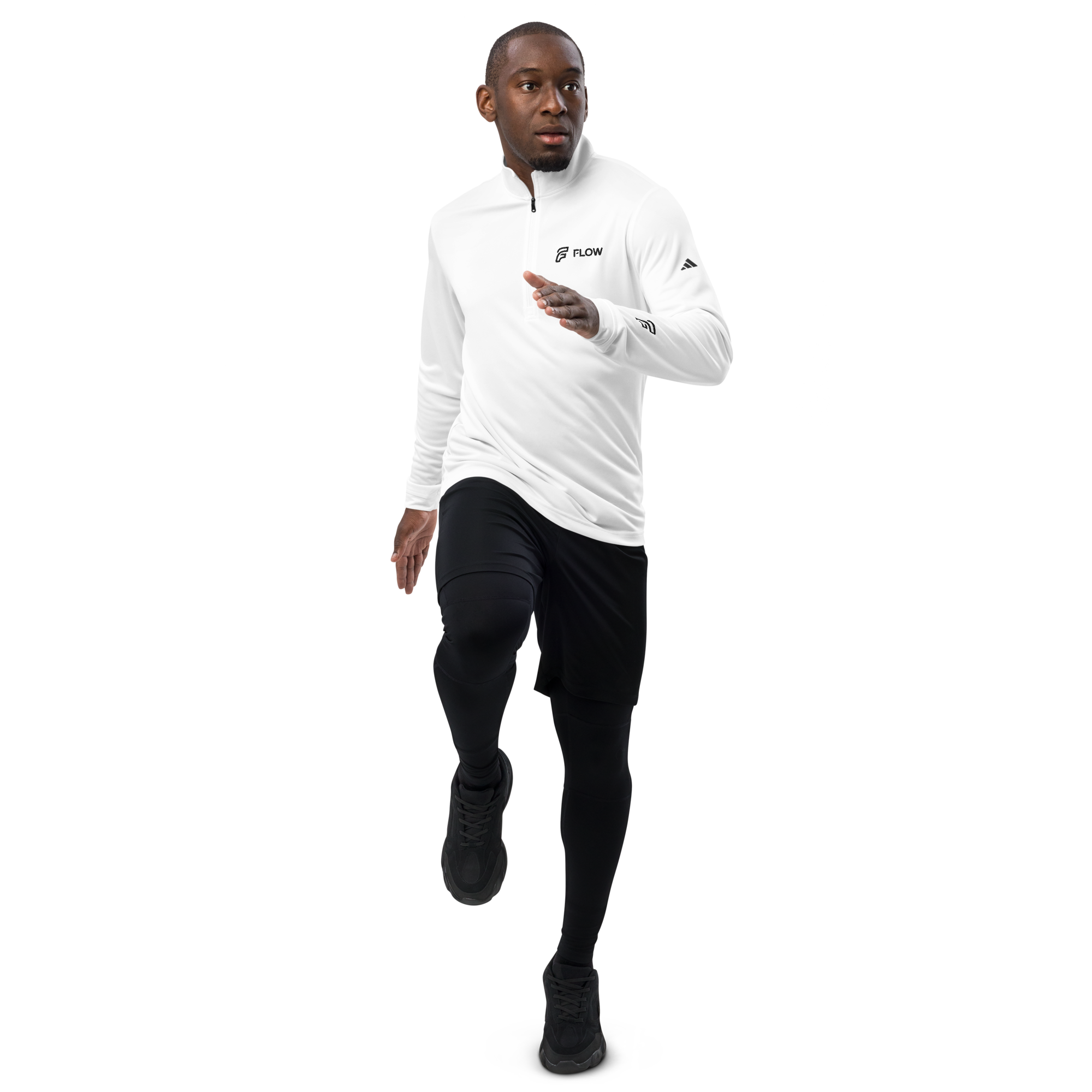FLOW X ADIDAS TECH SHIRT » WHITE HIGH CONTRAST