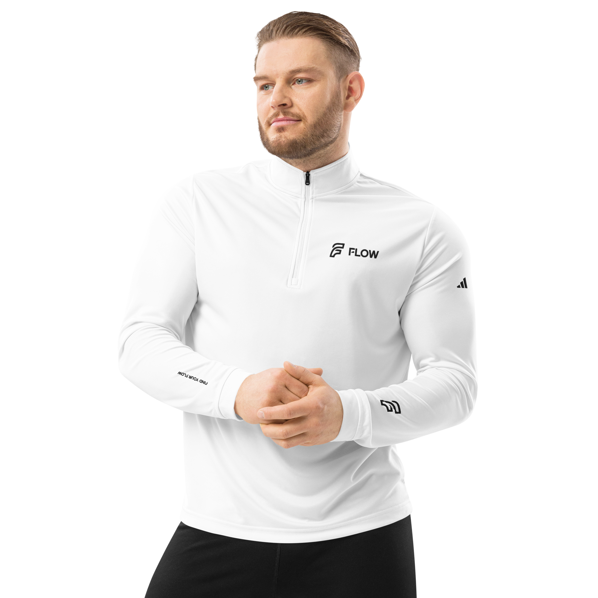 FLOW X ADIDAS TECH SHIRT » WHITE HIGH CONTRAST