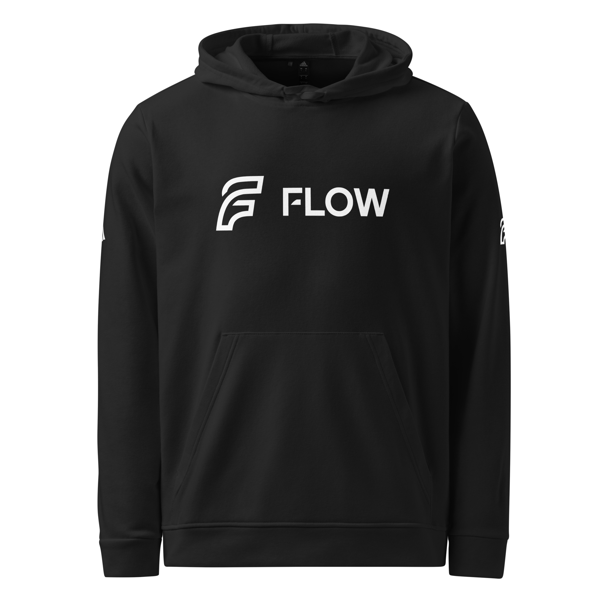 FLOW X ADIDAS RELAXED FIT HOODIE | BLACK HIGH CONTRAST