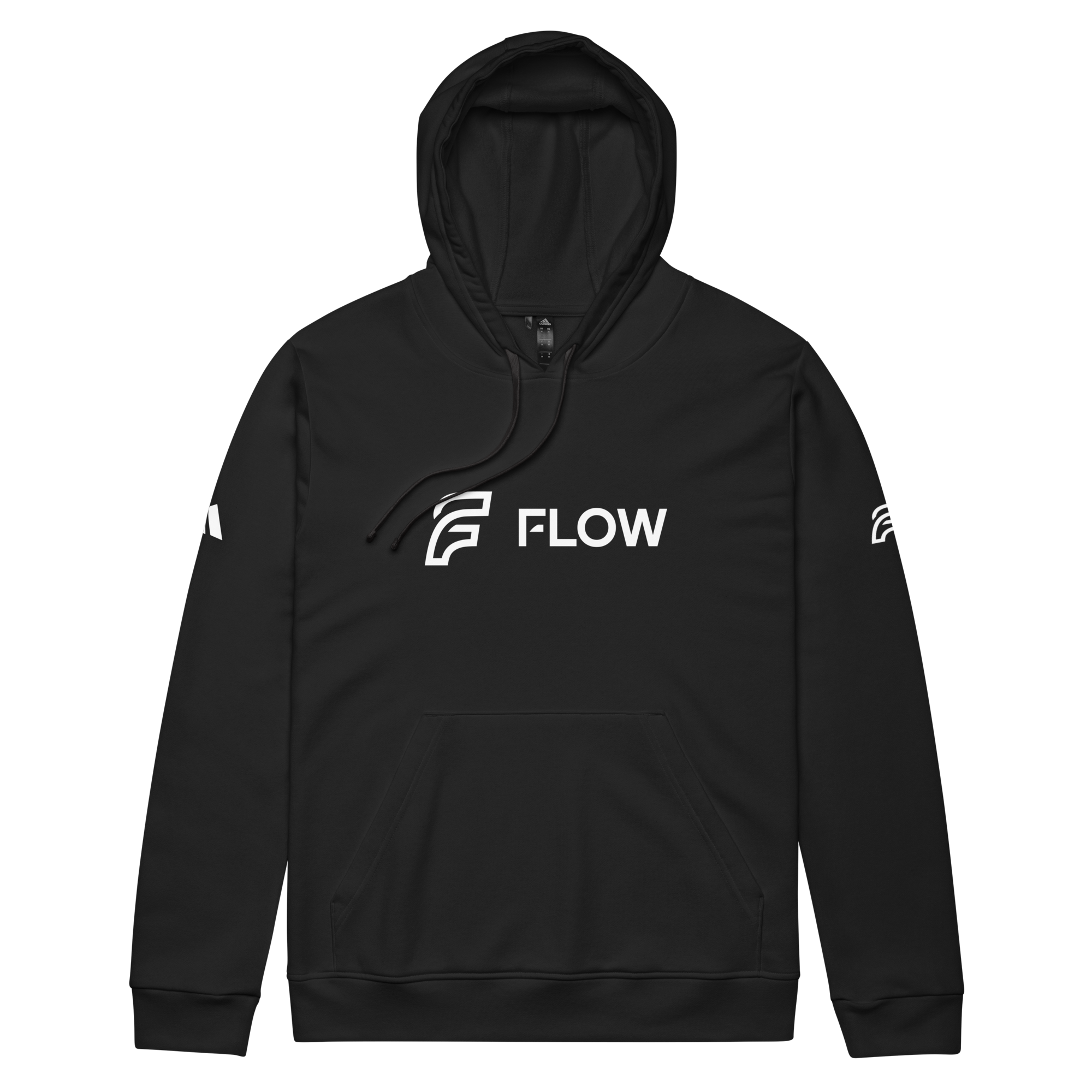 FLOW X ADIDAS RELAXED FIT HOODIE | BLACK HIGH CONTRAST