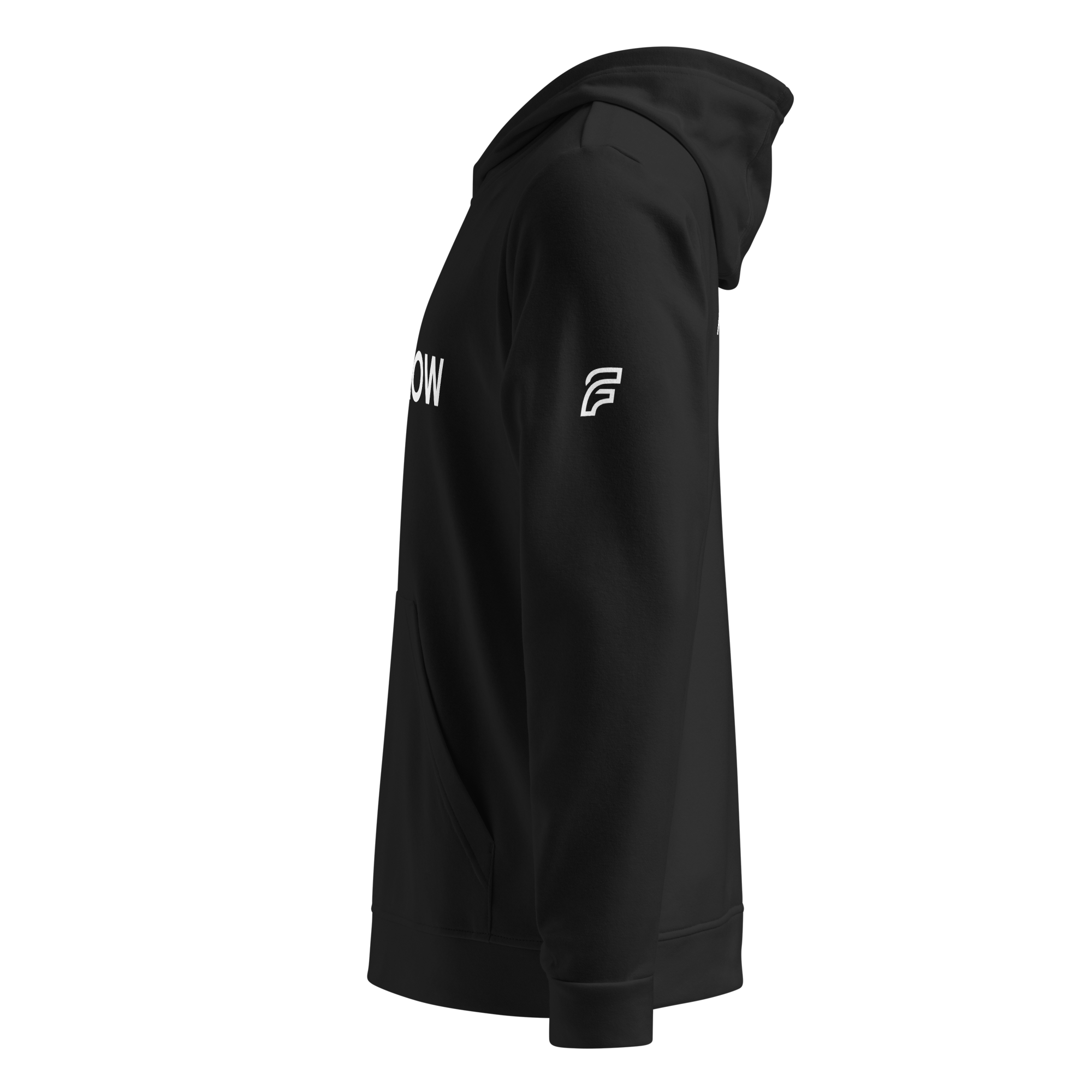 FLOW X ADIDAS RELAXED FIT HOODIE | BLACK HIGH CONTRAST