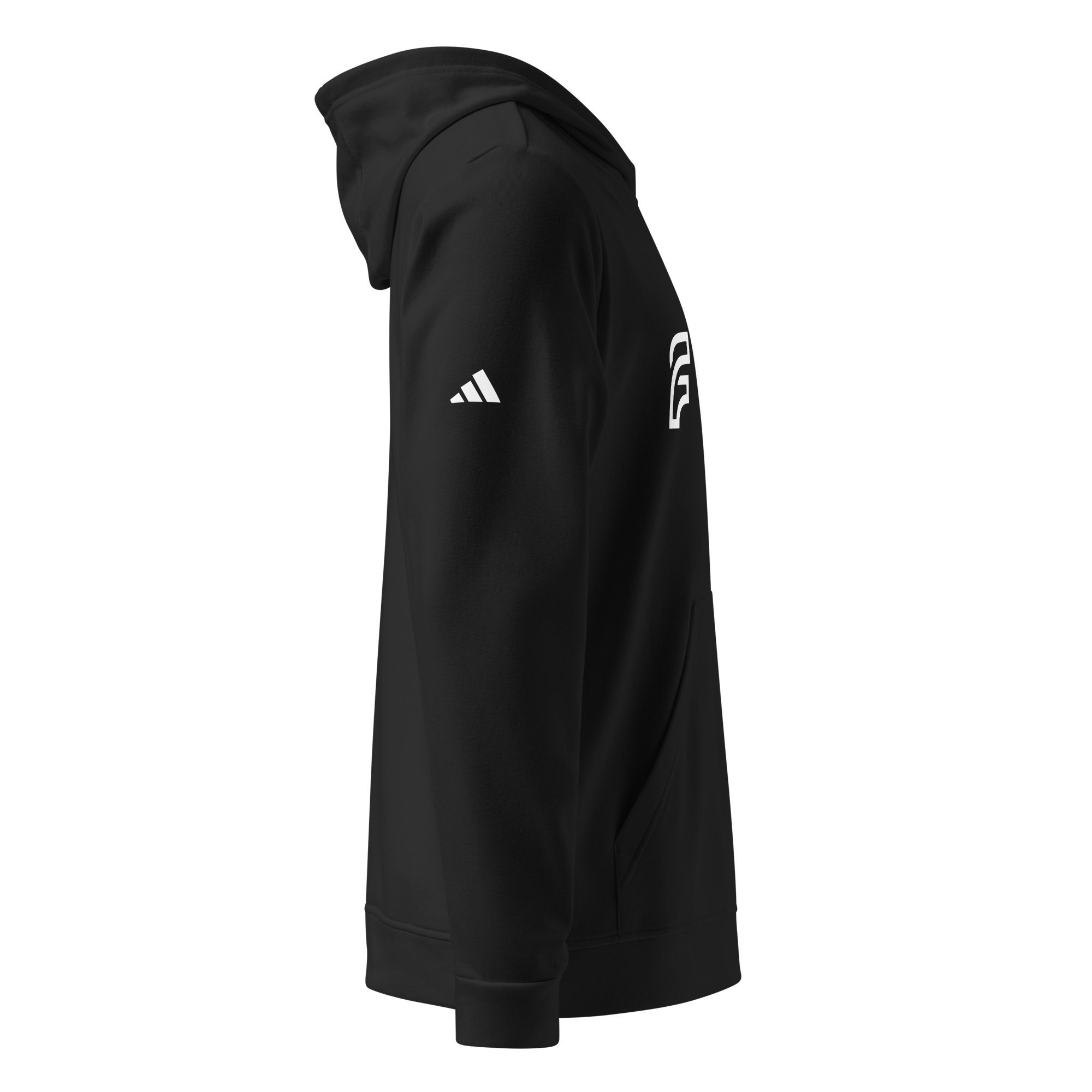 FLOW X ADIDAS RELAXED FIT HOODIE | BLACK HIGH CONTRAST