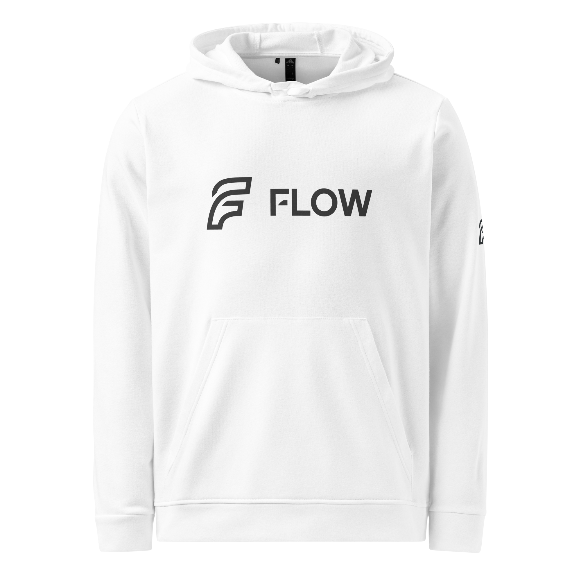 FLOW X ADIDAS RELAXED FIT HOODIE | WHITE HIGH CONTRAST