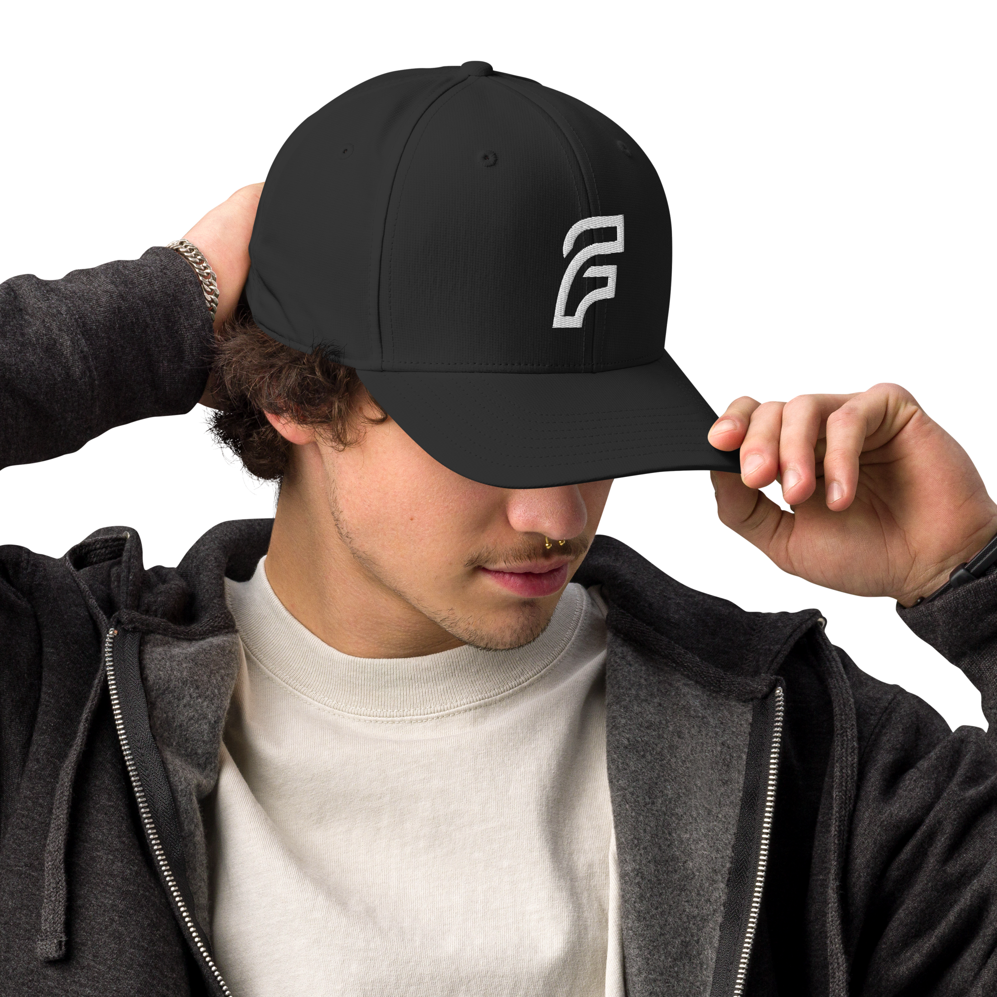 FLOW X ADIDAS TRUCKER CAP | BLACK HIGH CONTRAST