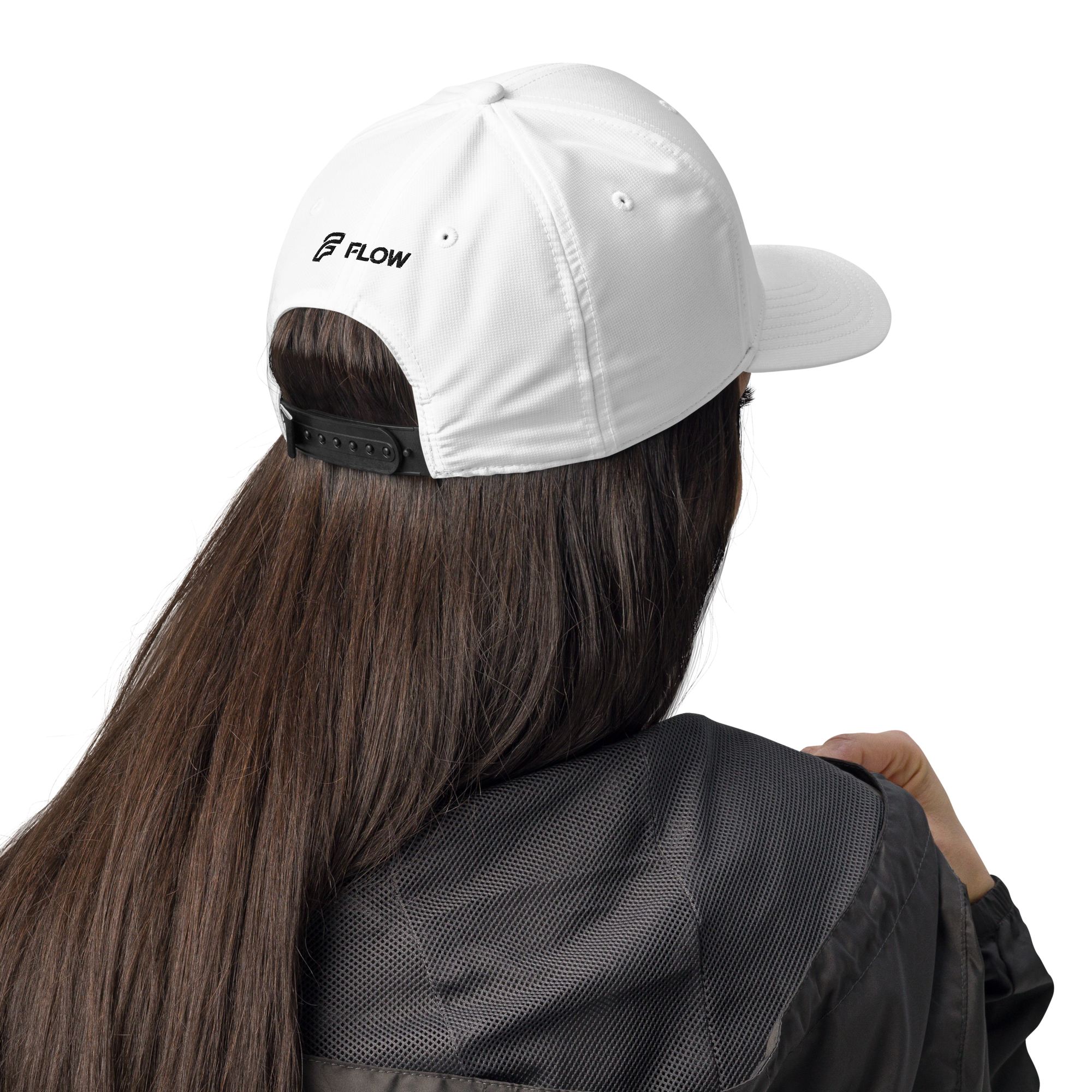 FLOW X ADIDAS TRUCKER CAP | WHITE HIGH CONTRAST