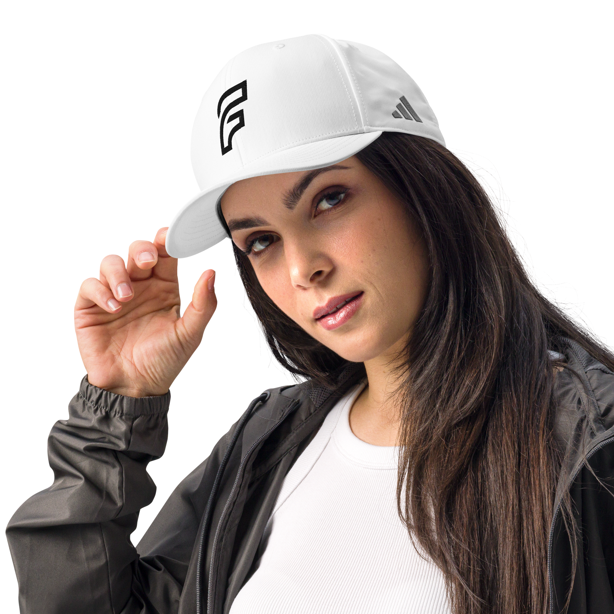 FLOW X ADIDAS TRUCKER CAP | WHITE HIGH CONTRAST