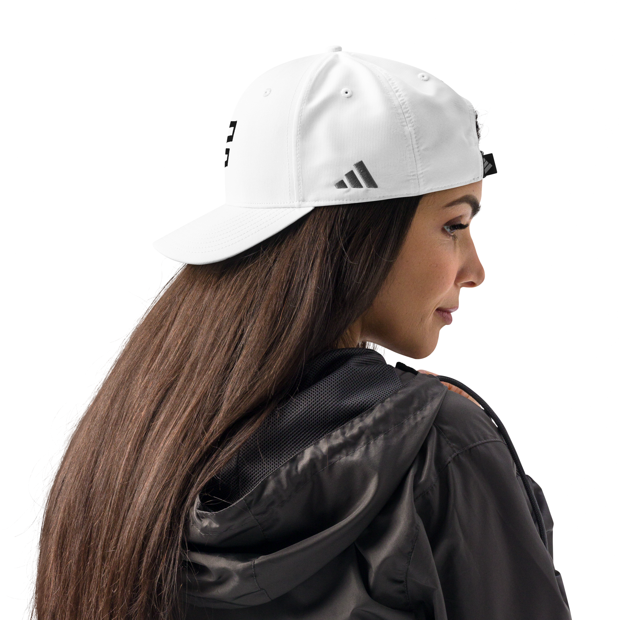 FLOW X ADIDAS TRUCKER CAP | WHITE HIGH CONTRAST