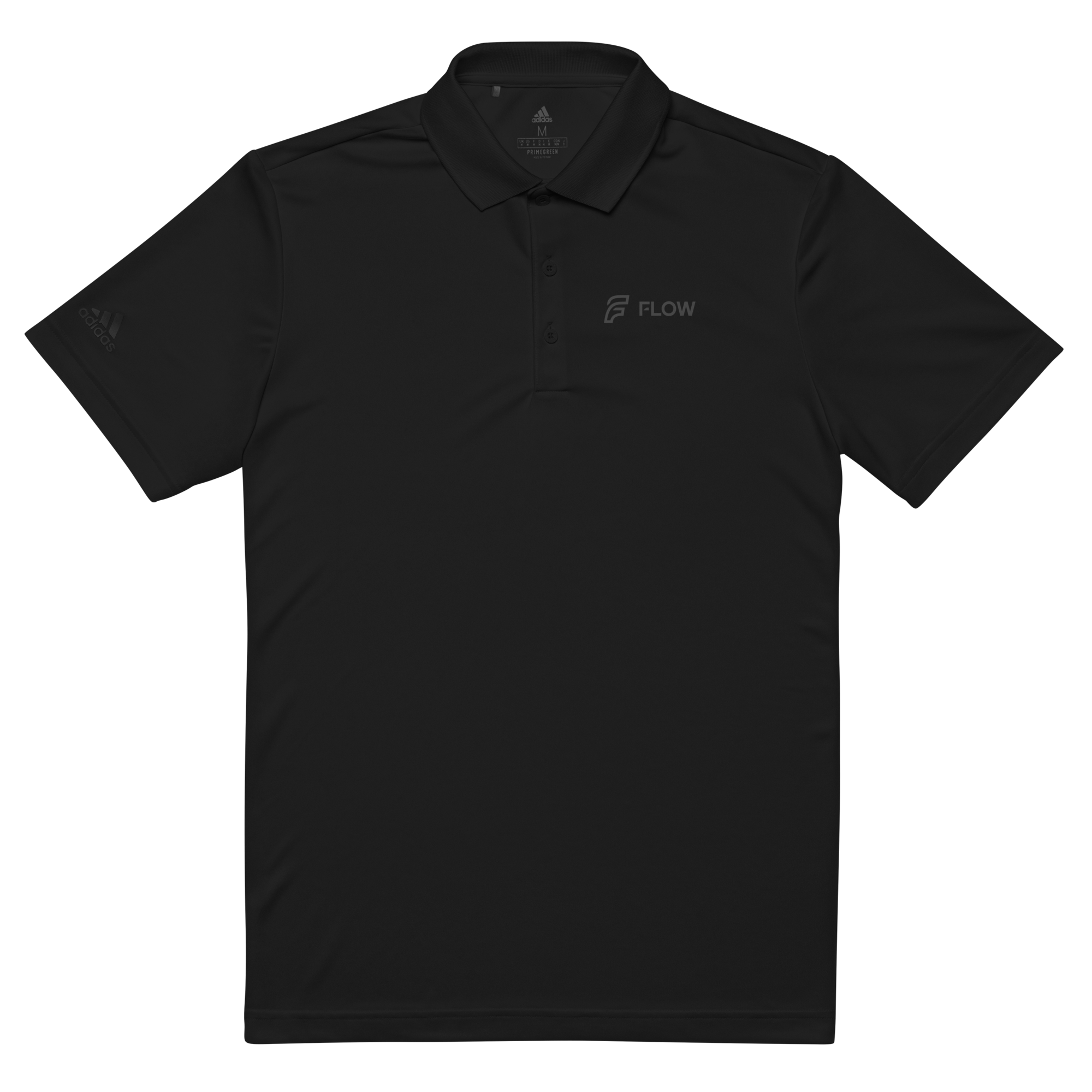 FLOW X ADIDAS TECH POLO | BLACK STEALTH