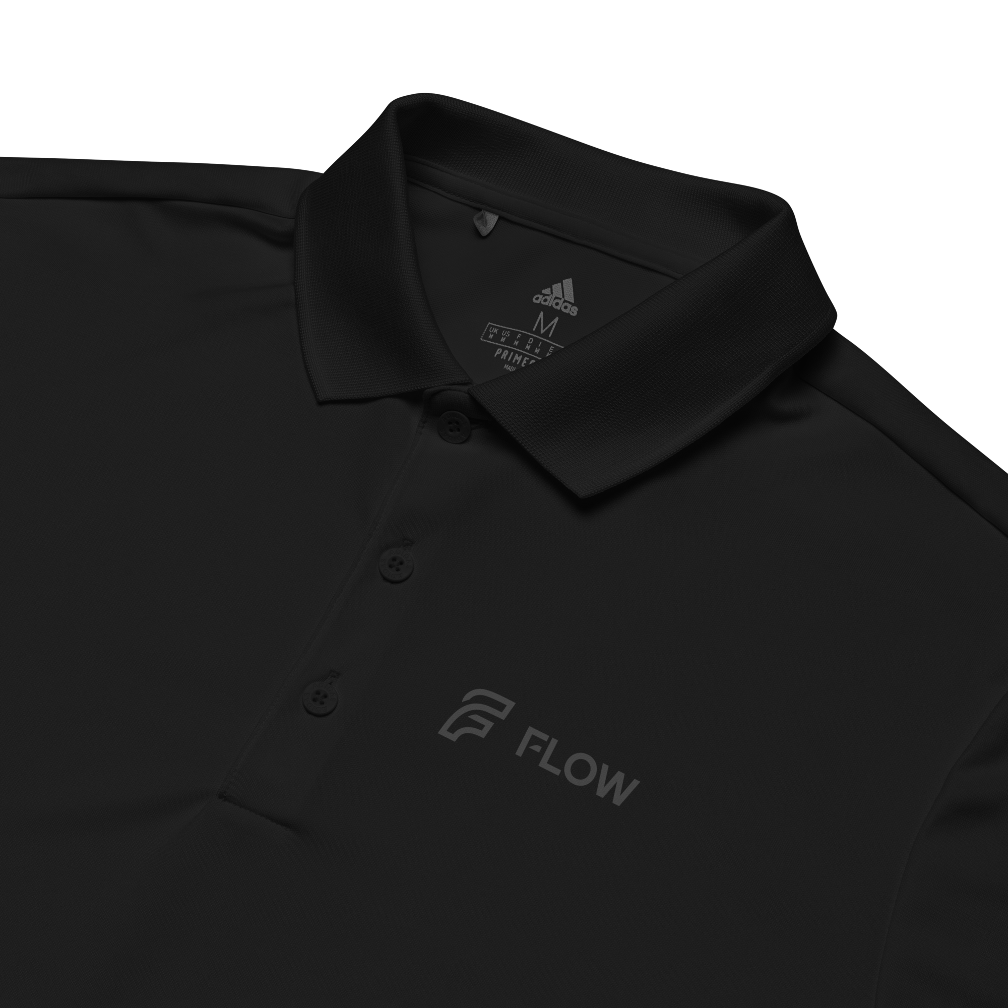 FLOW X ADIDAS TECH POLO | BLACK STEALTH