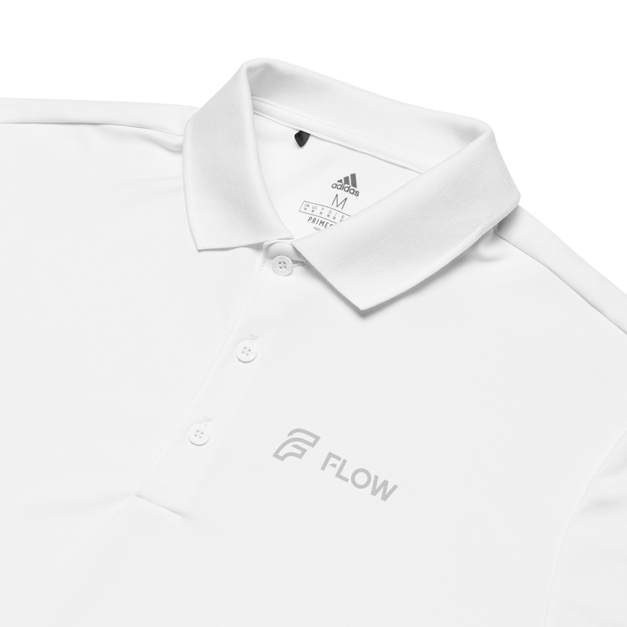 FLOW X ADIDAS TECH POLO | WHITE STEALTH