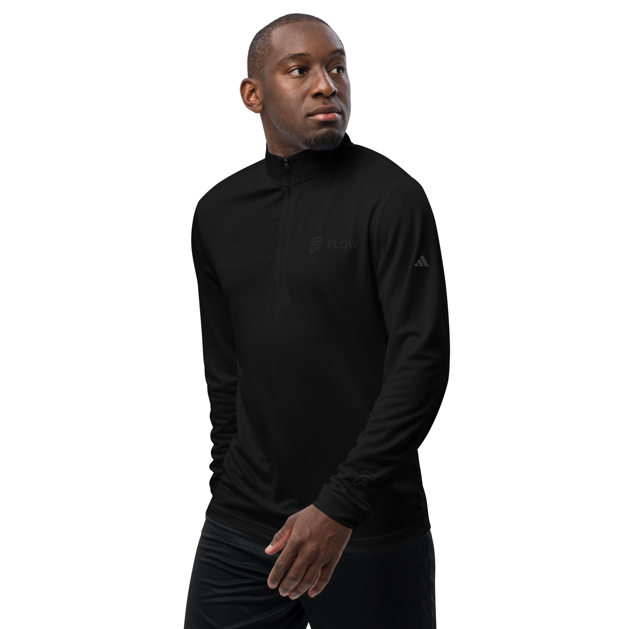 FLOW X ADIDAS TECH SHIRT | BLACK STEALTH